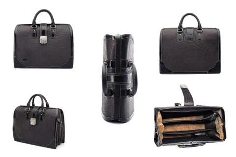 One briefcase leather Stock Photos