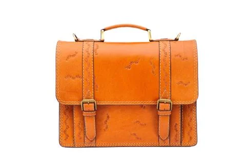 One briefcase leather Foto stock