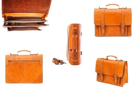 One briefcase leather Stock Photos