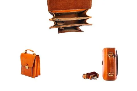 One briefcase leather Stock Photos
