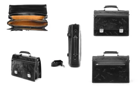 One briefcase leather Stock Photos