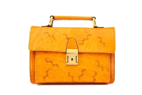 One briefcase leather Foto stock