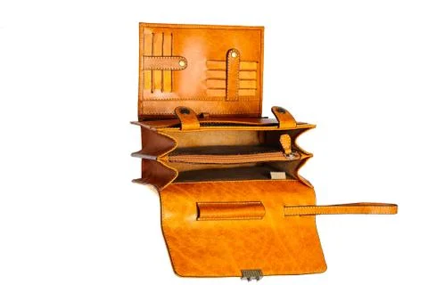 One briefcase leather Stock Photos