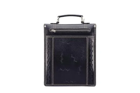 One briefcase leather Foto stock