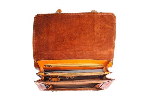 One briefcase leather Stock Photos