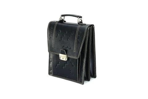 One briefcase leather Foto stock
