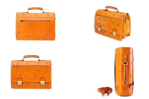 One briefcase leather Stock Photos