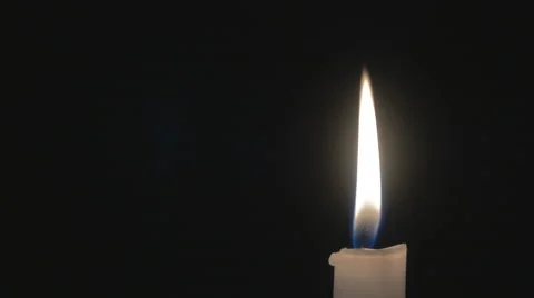 One bright burning candle. 4K. 스톡 동영상 43561427