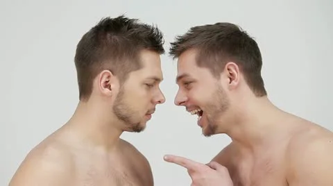 One brother laughing with another Video stock 22222610