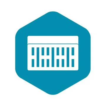 One building brick icon, simple style Ilustración de archivo