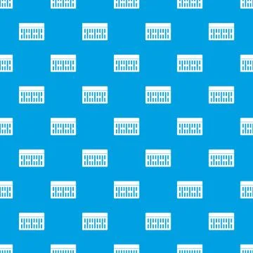One building brick pattern seamless blue Illustrazione stock