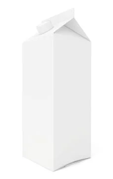 One cardboard package. 3d render on white background Stockillustratie