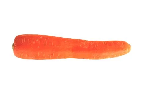 One Carrot isolate on a white background. Stock Photos