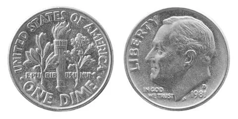 One cent coin Stock Photos