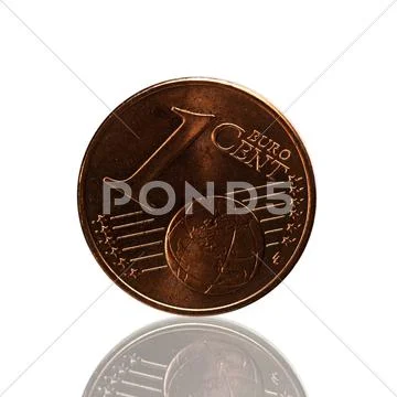 One Cent Euro coin Stock Photos