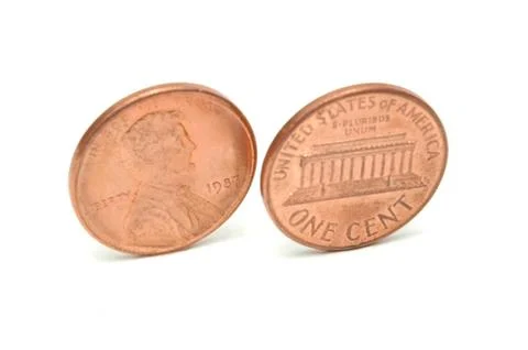 One cent Stock Photos