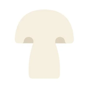 One champignon vector flat isolated Stock Illustration
