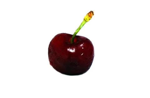 One cherry berry Stock Photos