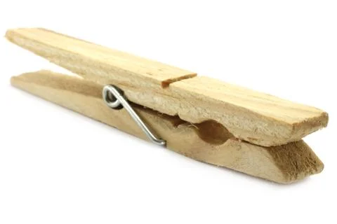 One clothespin close-up Stock Photos