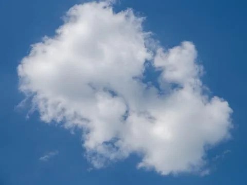 One cloud on the blue sky Stock Photos