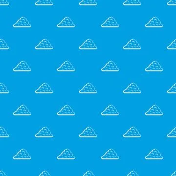 One cloud pattern seamless blue Illustrazione stock
