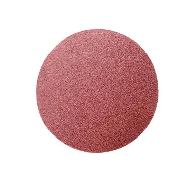 One coarse sandpaper disk isolated on white, top view 库存照片