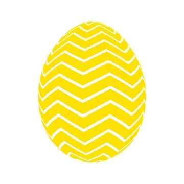 One color Easter egg with texture. Rendering an image. Stock Illustration