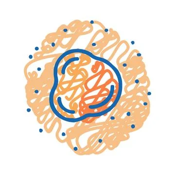 One color mole icon doodle illustration Stock Illustration