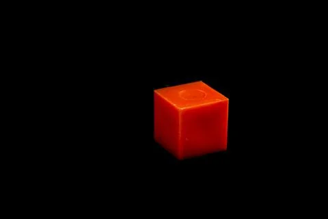 One colored cube Stock Photos