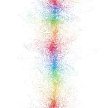 One colorful abstract line Stock Illustration