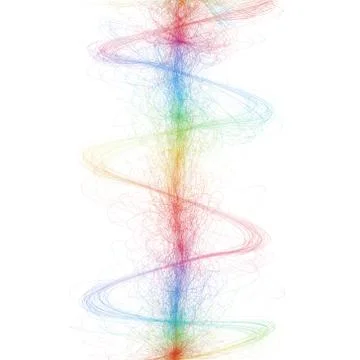 One colorful abstract line Stock Illustration