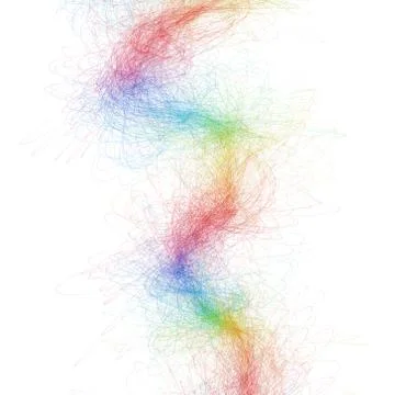 One colorful abstract line Stock Illustration