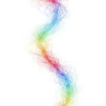 One colorful abstract line Stock Illustration