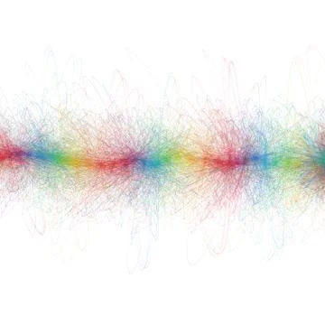 One colorful abstract line Stock Illustration