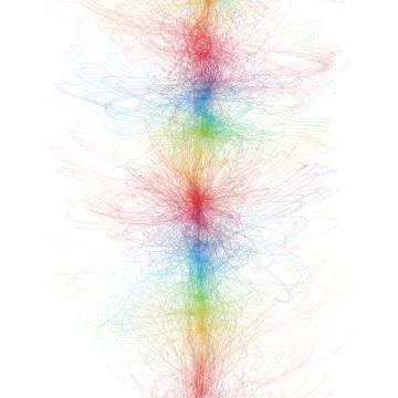 One colorful abstract line Stock Illustration