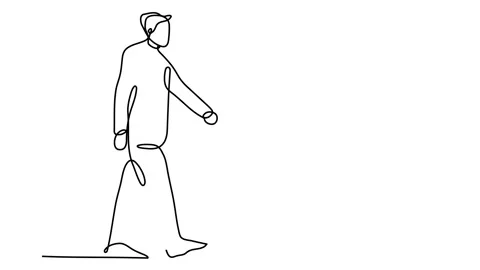 One continuous drawn line wedding drawn from the hand picture silhouette. line a Stock Footage 149383406