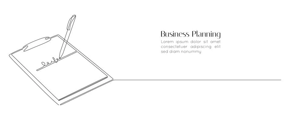 One continuous line drawing of Clipboard with checklist and pen. Concept test Stock Illustration
