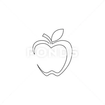 Cute minimal fruit apple logo | Free Photo - rawpixel