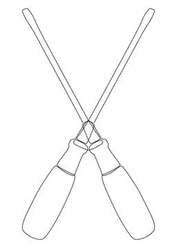 One continuous line of Screwdriver. Thin Line Illustration vector concept. .. Stockillustratie