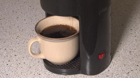 One Cup Coffee Maker Video stock 22696054