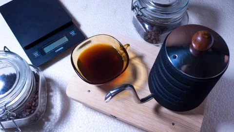 One cup of coffee Foto stock