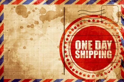 One day shipping Stock Illustration