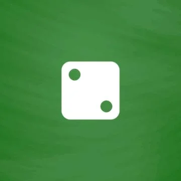 One dices - side with 2 Stock Illustration
