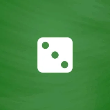 One dices - side with 3 Stock Illustration