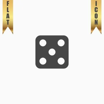 One dices - side with 5 Stock Illustration
