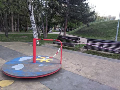 One-directional pathways in the park Stock Photos