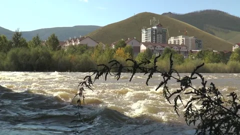 One of the districts of the capital of Mongolia. Stock Footage 302655264