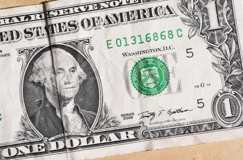 One dollar for background. 스톡 사진