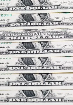 One dollar banknote closeup Stock Photos