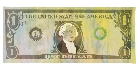 One Dollar Banknote 스톡 일러스트